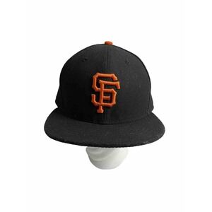 SF Giants New Era 59FIFTY Fitted Hat 7 1/8 On Field Black